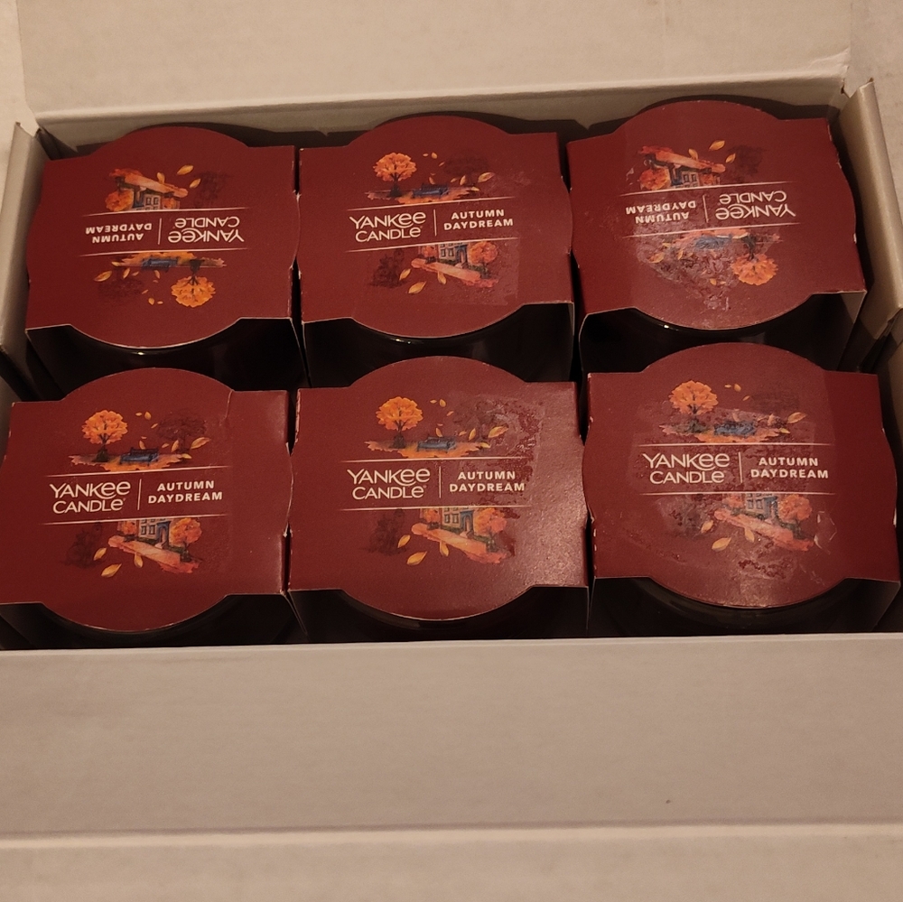 NEW! 6 Yankee Candle Autumn Daydream Scented Mini Candles 1.3oz